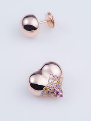 Lotus I violet (Single Earring)