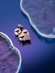 Lotus I violet (Single Earring)