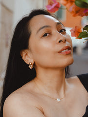 Lotus I violet (Single Earring)